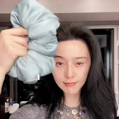 Korean-Style Silk Hair Tie Oversized Scrunchie for Women 2025 High Bun Elegant Non-Damaging Hair Rope - image 3
