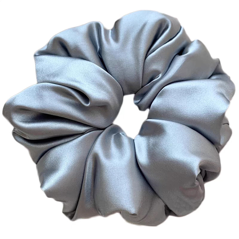 Korean-Style Silk Hair Tie Oversized Scrunchie for Women 2025 High Bun Elegant Non-Damaging Hair Rope - image 5