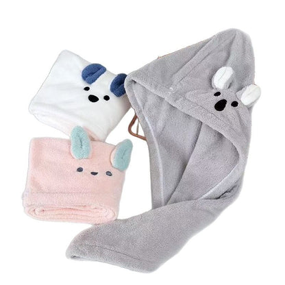 Dry Hair Cap for Girls, Cute, Super Fast Absorbent, Quick-Drying, Cute Long Hair Turban, Dry Hair Towel - image 4