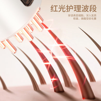 EMS electric scalp medicine dispenser head ball massage red light hair growth vibration guide liquid comb Mino medicine artifact - image 3