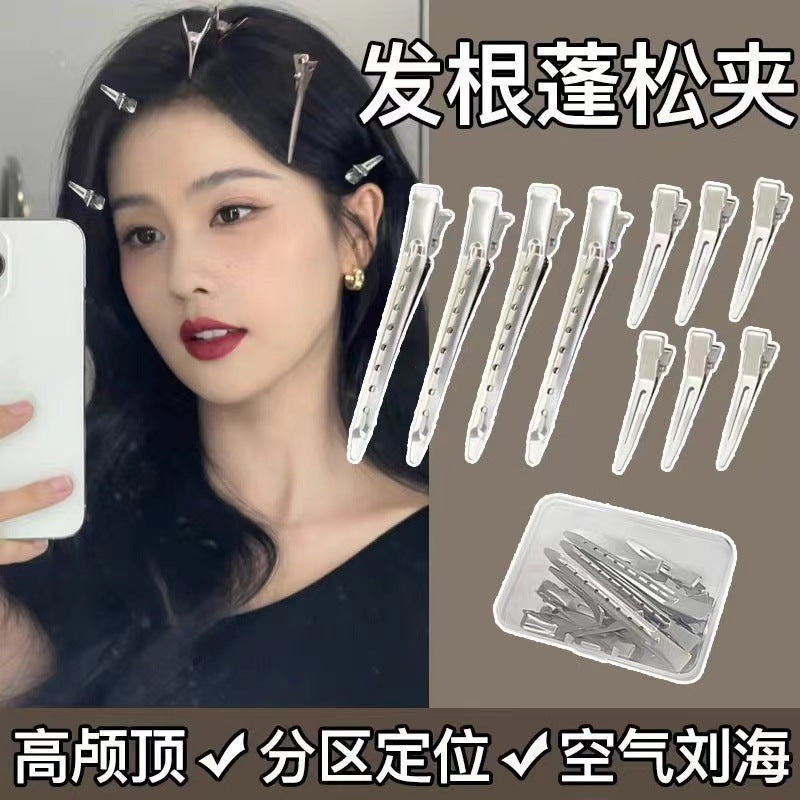 Hair fixing clip hair root hair fluffy clip seamless hairpin bangs duckbill positioning clip makeup artist shaping - image 1