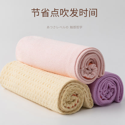 American black technology antibacterial hair drying cap Women's thickened super absorbent quick-drying waffle shower cap hair drying towel - image 4