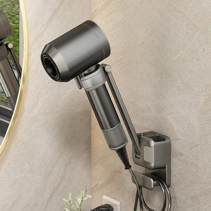 Toilet lazy hair dryer bracket hand-free hair dryer storage rack punch-free bathroom hair dryer storage rack - image 1