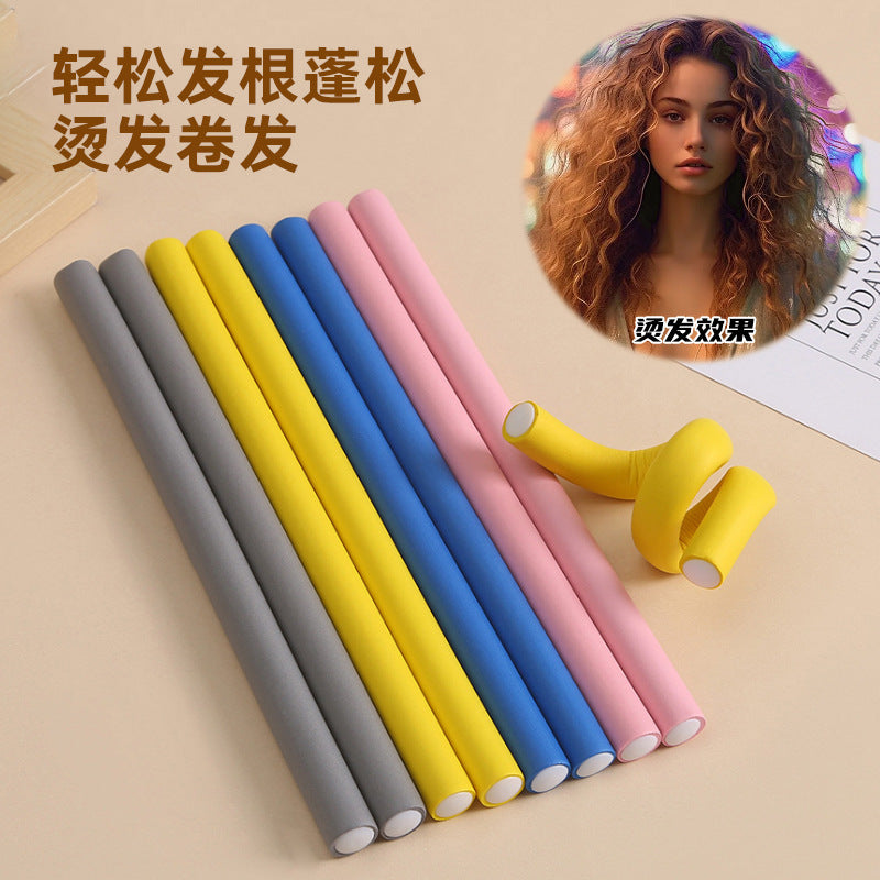 Lazy rubber hair curler squid eight-claw curly hair long hair curler non-hot hair curler foam curler - image 1