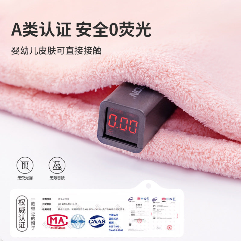 Coral Velvet Hair Drying Cap for Children, Type A, Cute, Thickened Shower Cap, Absorbent, Quick-Drying, Household Hair Drying Towel for Girls - image 4