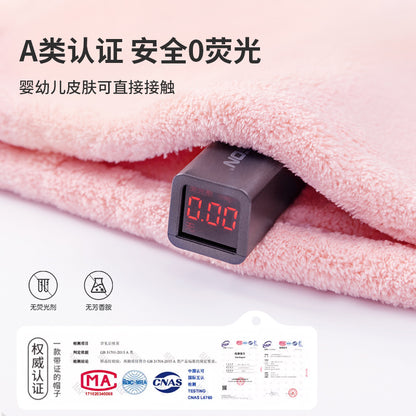 Coral Velvet Hair Drying Cap for Children, Type A, Cute, Thickened Shower Cap, Absorbent, Quick-Drying, Household Hair Drying Towel for Girls - image 4