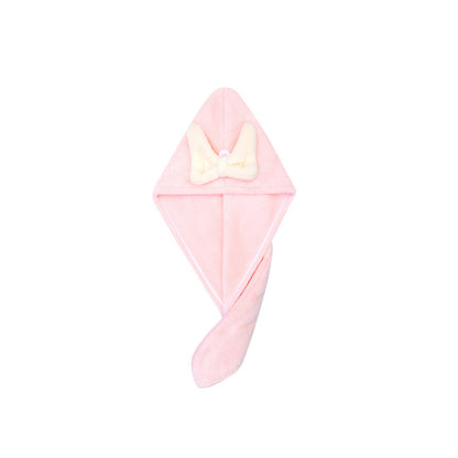 Coral Velvet Hair Drying Cap for Children, Type A, Cute, Thickened Shower Cap, Absorbent, Quick-Drying, Household Hair Drying Towel for Girls - image 5