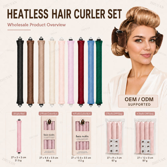 Cross-Border Heatless Curling Iron for Women, Lazy Curling Tool, European and American Simple Style, Large Wave Hair Styling Tool for Sleeping, Wholesale - image 1