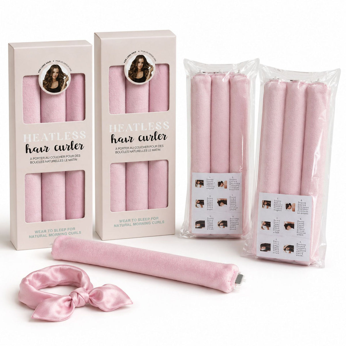 Cross-Border Heatless Curling Iron for Women, Lazy Curling Tool, European and American Simple Style, Large Wave Hair Styling Tool for Sleeping, Wholesale - image 5