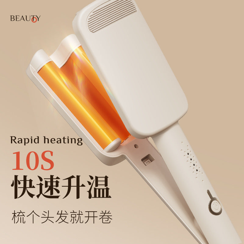 32mm Egg Roll Head Curling Stick Egg Roll Negative Ion Cake Roll Large Roll Short Hair Wool Roll Water Corrugated Curler - image 4