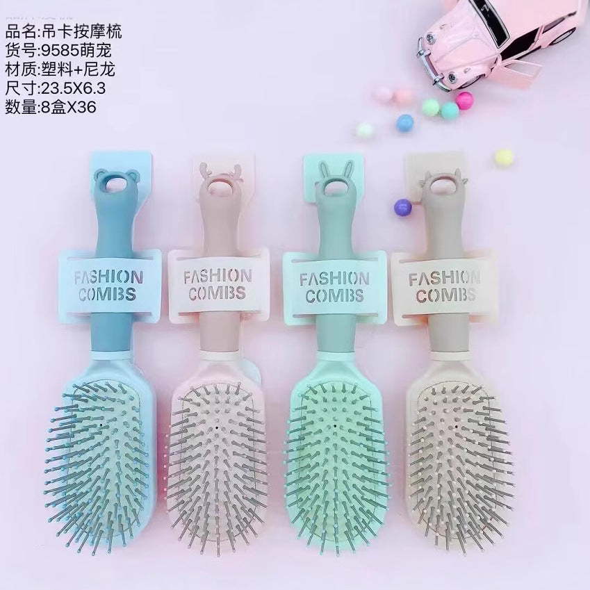 Hairdressing Curling Comb Mousse Round Roller Comb Non-slip Handle Roller Comb/styling Comb Massage Anti-static Curly Hair - image 4
