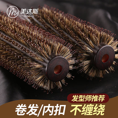 Direct supply of large long professional comb cylinder curly hair comb mane inner buckle blow hair styling roll comb wholesale - image 3