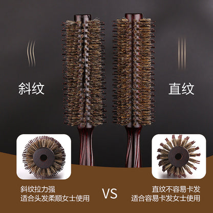 Direct supply of large long professional comb cylinder curly hair comb mane inner buckle blow hair styling roll comb wholesale - image 4