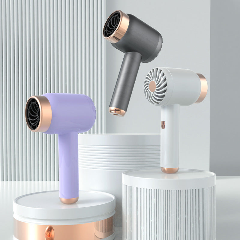 Wireless Hair Dryer Rechargeable Hair Dryer Household Portable Unplugged Dormitory Negative Ion Hot and Cold Hair Dryer Speed - image 4