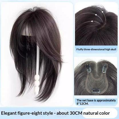 No Hairnet Needed Women's Hairpiece For Crown Area To Add Volume One-piece