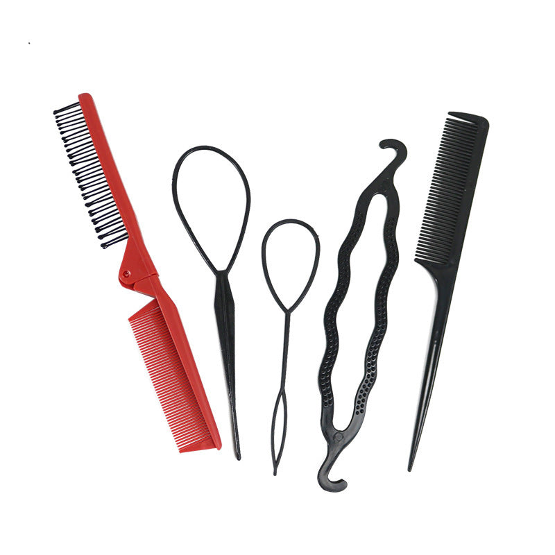 Children's folding comb baby girl pattern braid hair does not hurt the little princess braid tool distribution line special - image 5