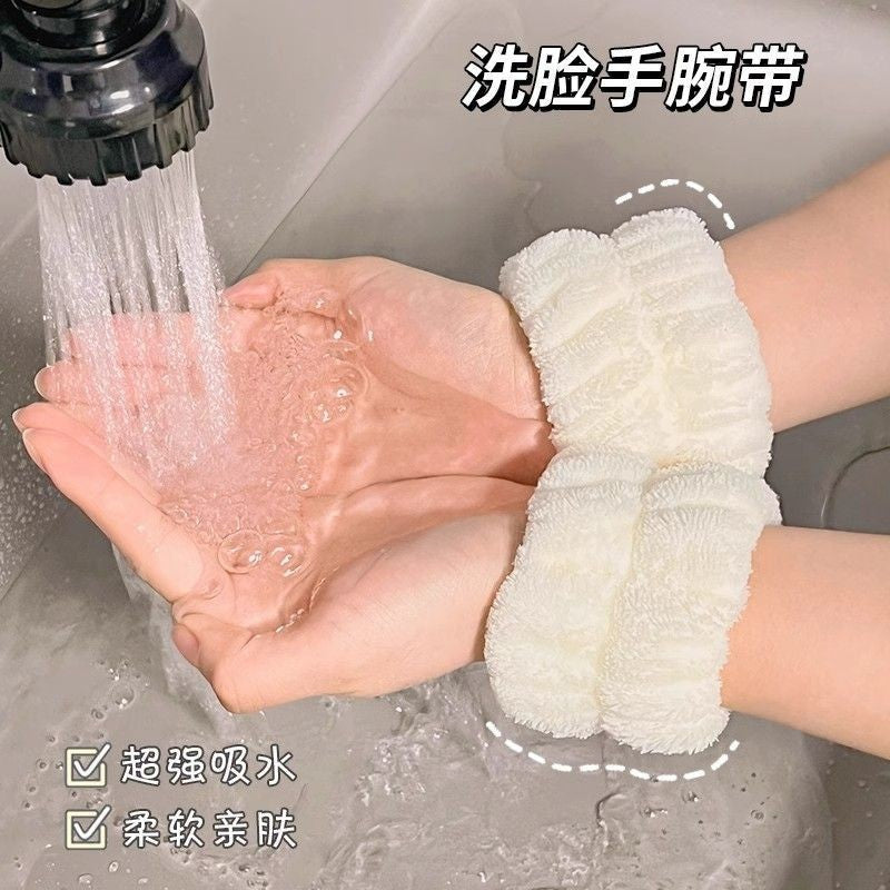 Cross-Border Bow Headband, Face Wash Wristband, Three-Piece Set, Autumn and Winter Women's Beauty Makeup Hairband Set Wholesale - image 4