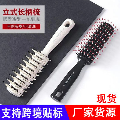 Hair Salon Scratching Comb Fluffy Internet Celebrity Rib Comb Men's Big Back Hair Stylist Special Styling Comb Massage Curling Comb - image 1
