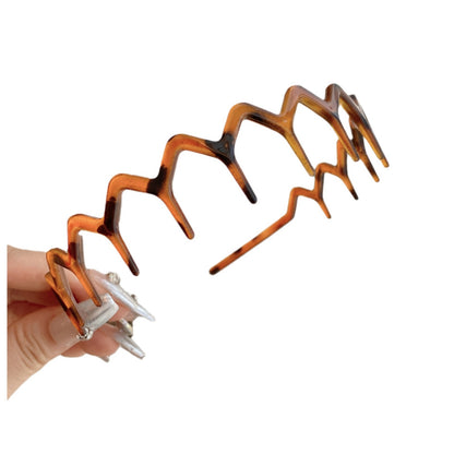 2024 Summer Wave Toothed Hair Hoop Temperament Simple Non-slip Hair Pressure Hair Hoop Out Wash Face Broken Hair Accessories - image 5