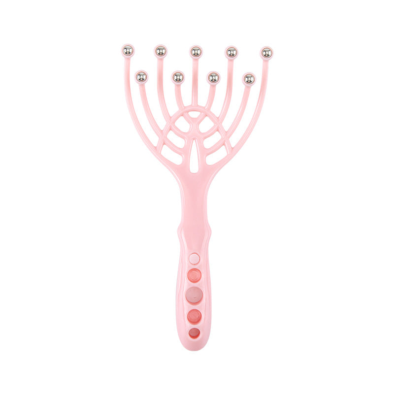 Nine-claw head massager scalp ball manual massage five-claw head therapy relaxation decompression scratching hair comb artifact - image 5