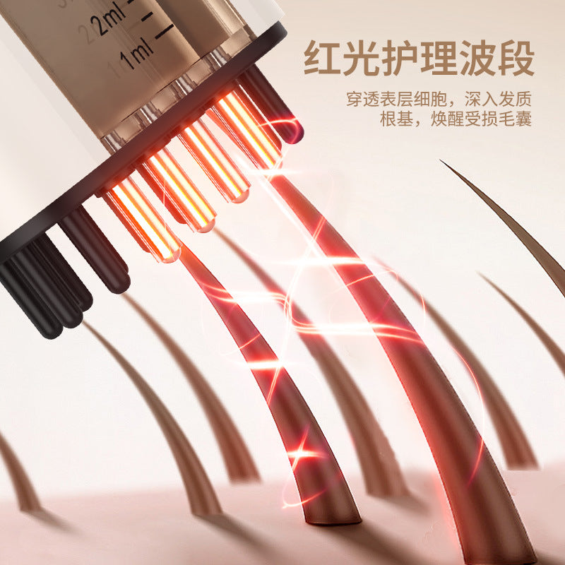 EMS electric scalp applicator head ball massage red light hair generating vibration liquid comb mino drug delivery artifact - image 3