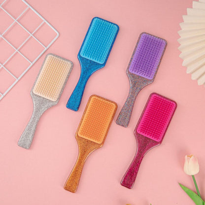 Comb Glitter Fluffy Tt Comb Women's Home Curly Hair Massage Comb Girls' Special Air Cushion Comb Smoothing Comb Anti-Knot Hair Care - image 1