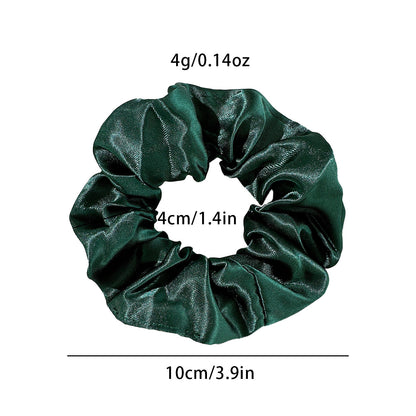 Cross-border Amazon Sading Fabric Large Intestine Hair Ring Hair Rope Europe and America Solid Color Simple Hair Rope Hair Accessories Wholesale - image 4