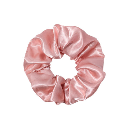 Cross-border Amazon Sading Fabric Large Intestine Hair Ring Hair Rope Europe and America Solid Color Simple Hair Rope Hair Accessories Wholesale - image 5