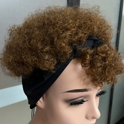 Brown Short Curly Wig