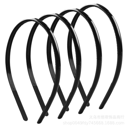 0.8cm Cross-Border Popular Hairband in Europe and America, Plastic Narrow Edge Wavy Hairband, Face Washing Hairband, Hair Accessory Headwear - image 2