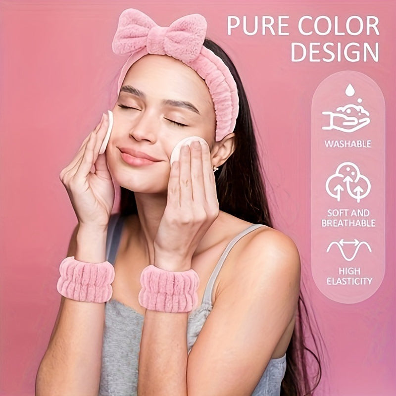 Matte Frosted Large Hair Clip with Bow, Soft Hair Tie, High Elasticity Hair Band, 16-Piece Set, Washable Band - image 4