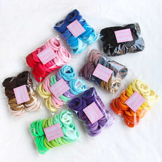 New thick thick towel ring high quality color seamless high elastic hair ring hair rope women 40 - image 1