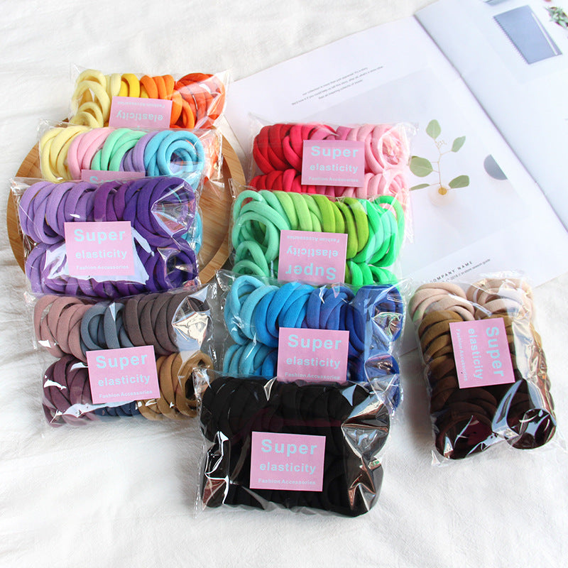 New thick thick towel ring high quality color seamless high elastic hair ring hair rope women 40 - image 3
