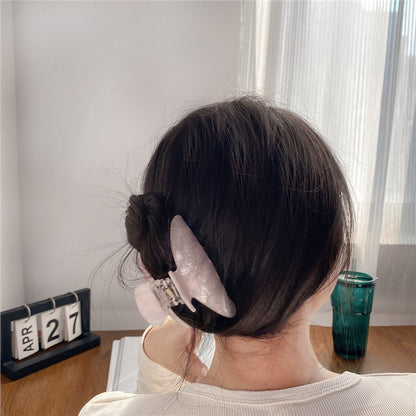New Cross-border Acrylic Grab Clip Women's Korean-style All-match Fashion Hair Grab Jelly Color High-grade Hair Shark Clip Large - image 2