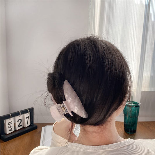 New Cross-border Acrylic Grab Clip Women's Korean-style All-match Fashion Hair Grab Jelly Color High-grade Hair Shark Clip Large - image 2