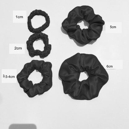 New high-end silk hair ring large intestine ring hair rope 100 mulberry silk hair care horsetail temperament head rope multi-color optional - image 3