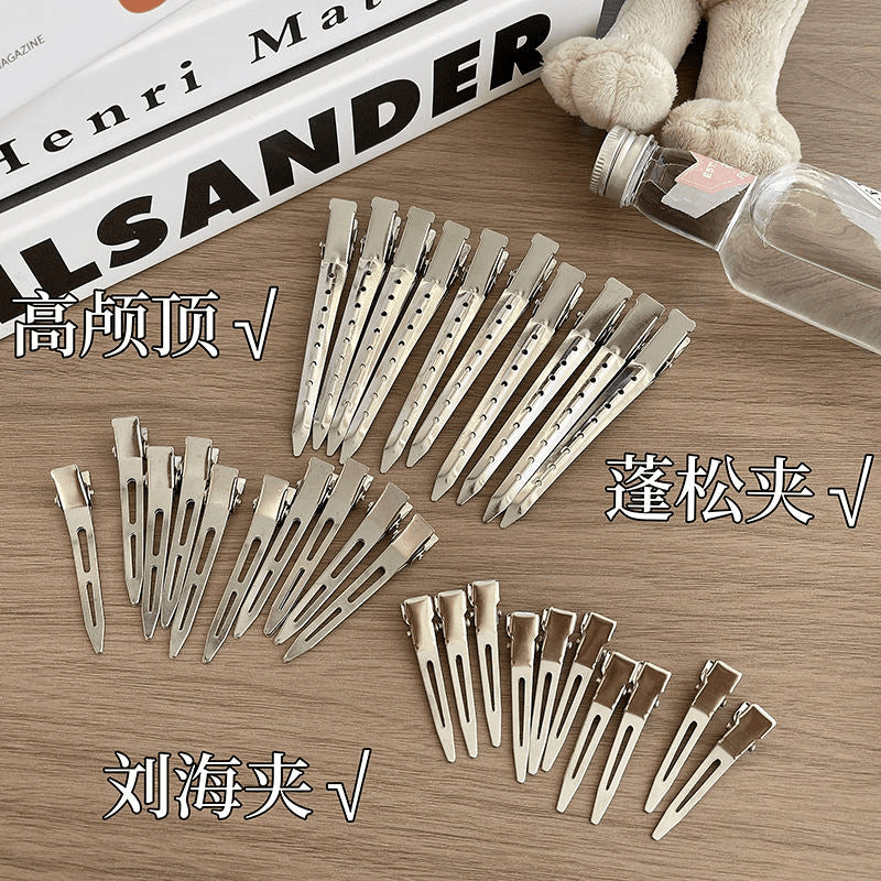 Cute Hairpin Female Hair Root Fluffy Artifact High Cranial Top Bangs Clip Preface Duckbill Clip Positioning Clip Headwear Hairpin - image 1