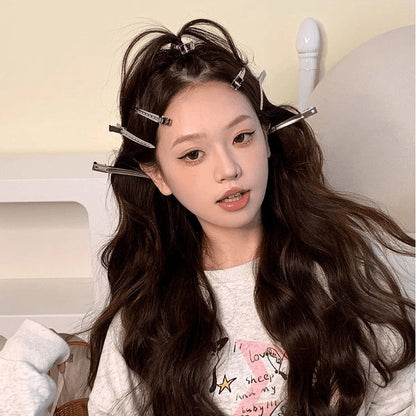 Cute Hairpin Female Hair Root Fluffy Artifact High Cranial Top Bangs Clip Preface Duckbill Clip Positioning Clip Headwear Hairpin - image 2