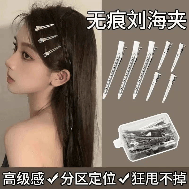 Cute Hairpin Female Hair Root Fluffy Artifact High Cranial Top Bangs Clip Preface Duckbill Clip Positioning Clip Headwear Hairpin - image 3
