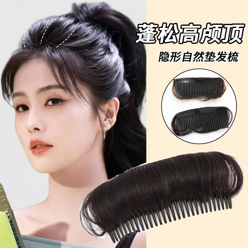 Japanese and Korean Princess Head Fluffy Height-increasing Pad Height-increasing Hair Curler Hair Headwear Female Lazy Head Pad Hairpin Pad Hair Root Hair Comb - image 4