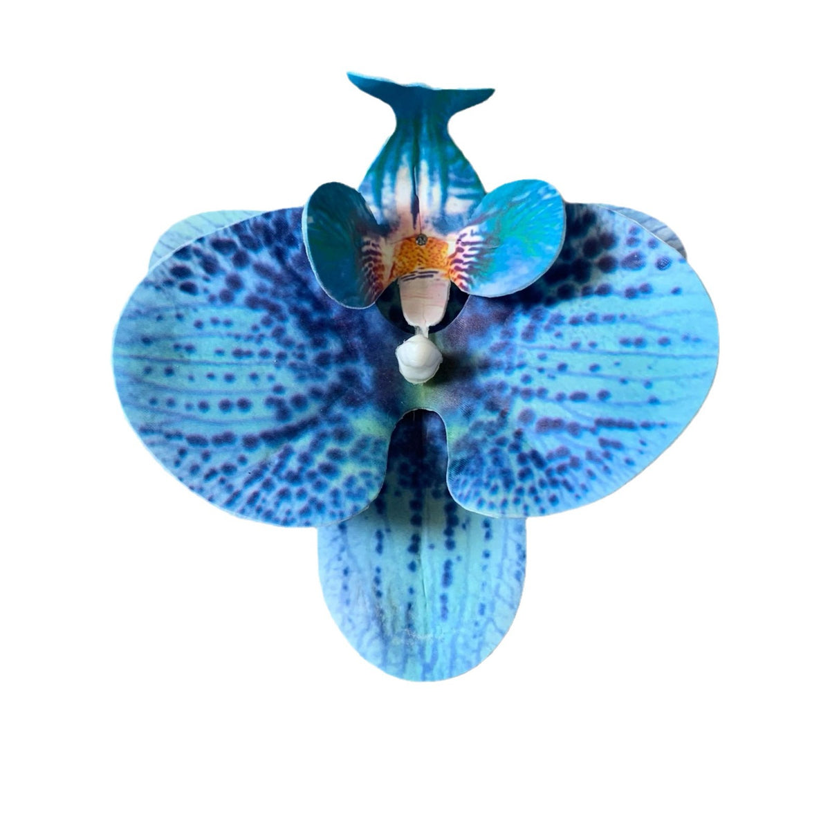 Net red Phalaenopsis flower head 3d printing film simulation diy hair card decorative flower 9cm hand gift candy box - image 5