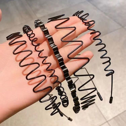 Boys Hair Band Invisible Pressure Hair Back Wavy Hair Band South Korea Wash Face Sports Hair Band Explosion Hair Card for Women - image 3