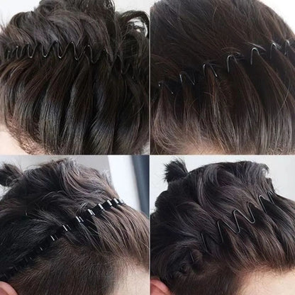 Boys Hair Band Invisible Pressure Hair Back Wavy Hair Band South Korea Wash Face Sports Hair Band Explosion Hair Card for Women - image 4