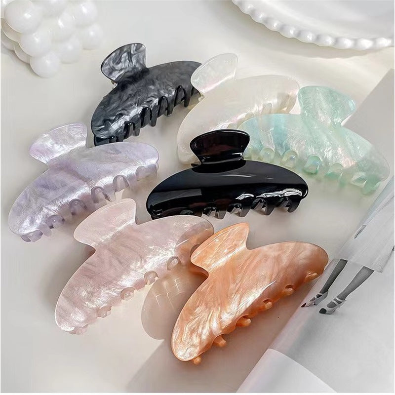 Cross-Border Acrylic Hair Clip for Women, Korean Style Versatile Hair Clip, Jelly Color, High-End Feel, Hair Styling Shark Clip, Large Jelly Color - image 1