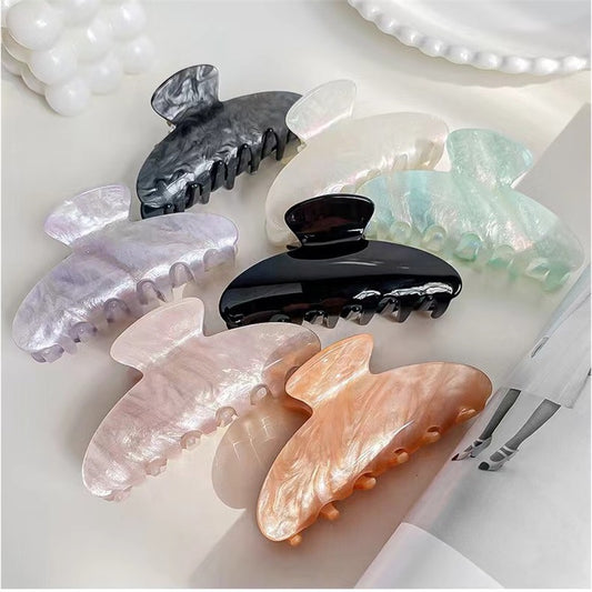 Cross-Border Acrylic Hair Clip for Women, Korean Style Versatile Hair Clip, Jelly Color, High-End Feel, Hair Styling Shark Clip, Large Jelly Color - image 1