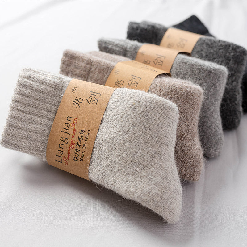 Super thick winter socks wool socks men and women thick wool socks padded men's socks women's socks warm socks a generation of hair - image 1
