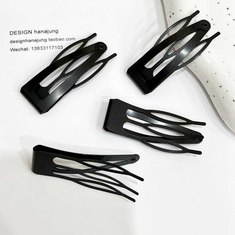 Cross-border metal snap hair clip bb clip hair accessories headdress dish hair tool broken hair bangs edge clip headdress wholesale - image 2