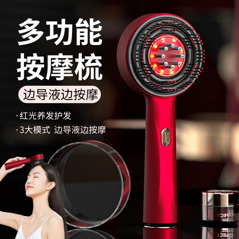 Electric Scalp Massage Comb, Home Hair Care Comb, Kneading Liquid-Guiding Hair Growth Device, Red Light Hair Care Comb, Scalp Massager - image 2