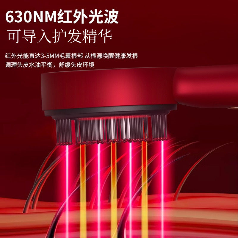 Electric Scalp Massage Comb, Home Hair Care Comb, Kneading Liquid-Guiding Hair Growth Device, Red Light Hair Care Comb, Scalp Massager - image 3
