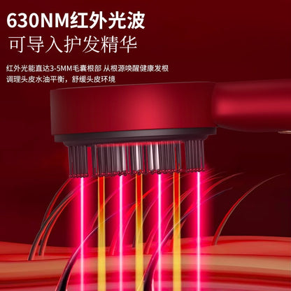 Electric Scalp Massage Comb, Home Hair Care Comb, Kneading Liquid-Guiding Hair Growth Device, Red Light Hair Care Comb, Scalp Massager - image 3